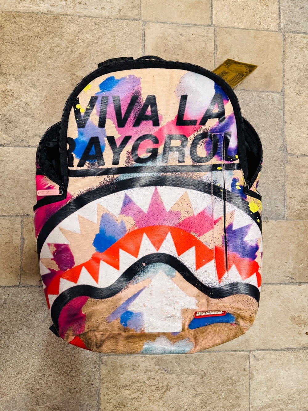 Sprayground Viva La Spray DLX Backpack Limited Edition Shark 910B5076NSZ NWT